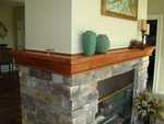 Hank Apotheker from Kalamazoo Michigan made this gorgeous fireplace mantle. He used 8/4 Cherry.